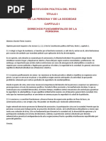 Constitucion Politica Del Perú Opinion Personal