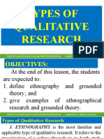 Types of Qualitative Research: Practical Research 1 (Qualitative Research) Samsudin N. Abdullah, PH.D