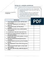 Compund & Complex Sentences - 1