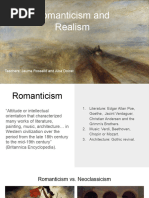 Romanticism and Realism Art