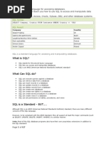 What Is SQL?