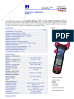 Ficha Técnica Pinza Watimétrica Brymen BM-157