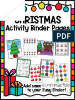 FREEChristmasActivitiesforBusyLearningBinderShapesCountingmore 1