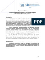 Programa Diplomado Derechos de Las Mujeres en Los Sistemas Universal e Interamericano