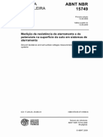 NBR 15749-2009 Medição de Resistência de Aterramento e de