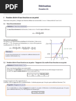 Cours 1es Derivation