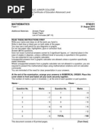 CJC 2010 Prelim Math p1