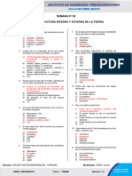 Semana #05 Cuestionario Docentes Estructura Interna y Externa de La Tierra