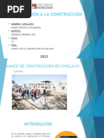 Avance de Construccion en Chiclayo