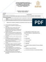 Examen Química 3 Ii Trimestre 2023