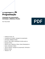 Linguagem de Programação: Introdução A Biblioteca Pandas