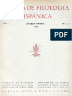 Revista de Filologia Hispanica I