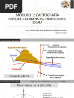 Elipsoide - Proyecciones, Coordenadas, Escala