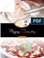 Beijing Dumpling Menu 2020