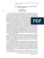 Aquaculture and Aquarium Industries As Sources of Invasive Species in Aquatic Ecosystems in Sri Lanka