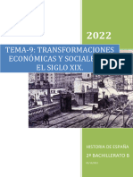 Resumen Tema 9 Transformaciones Económicas y Sociales en El Siglo Xix Diciembre 2022