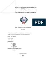 Metabolismo, Absorcion y Excrecion de Medicamentos Informe