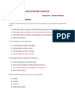 Environmental Science Mcq's