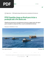 FPSO Sepetiba Chega Ao Brasil para Iniciar A Produção Até o Fim Deste Ano - Agência Petrobras