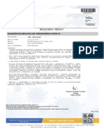 Resultado / Result: Diagnóstico Molecular Coronavírus Covid-19