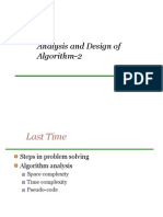 Analysis and Design of Algorithm-2