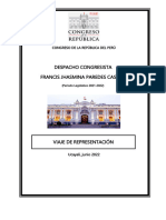 Informe de Semana de Representacion Junio 2022