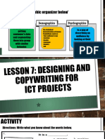 Designing and Copywriting For ICT PROJECT