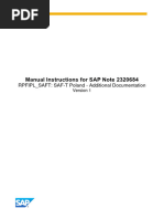 Manual Instructions For SAP Note 2320684