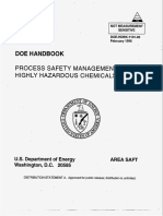 DOE Handbook: Process Safety Management For