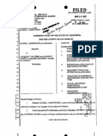 Case Number BC292517 Russell Armstrong V Anthony Vinatieri, Aka Anthony Sawin, and Does 1-25