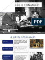 La Crisis de La Restauración Historia de España