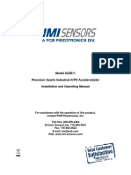 Model 624B11 Precision Quartz Industrial ICP® Accelerometer Installation and Operating Manual