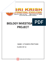 Biology Investigatory Project