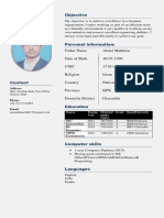 Umair Khan CV