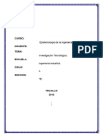 Curso: Docente: Tema: Escuela: Ciclo: Seccion:: Epistemología de La Ingeniería