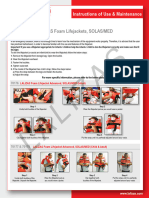 Instructions of Use Maintenance LALIZAS SOLAS-MED FOAM Lifejackets EN