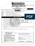 AIR Objective Test-03 Class 10th Test Paper (06.08.2023) Final