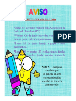 Avisos Junio Editable