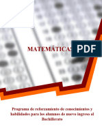 Programa de Reforzamiento Matematicas