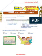 Tipos de Conectores para Quinto Grado de Primaria