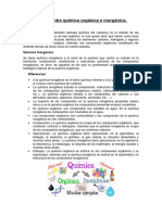 La Diferencia Entre Química Orgánica e Inorgánica