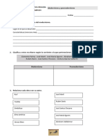 Modernismo y Posmodernismo (Evaluacion)