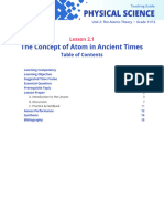 Physical Science SHS 2.1 The Concept of Atom in Ancient Times