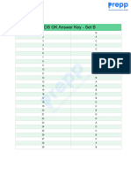 M P Re P: CDS GK Answer Key - Set B