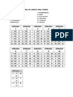 Rol de Juegos Clausura 2023