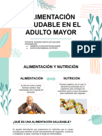 Alimentación Saludable en El Adulto Mayor