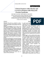 Association of Clinical Features With Obesity and Gonadotropin Levels in Women With Polycystic Ovarian Syndrome