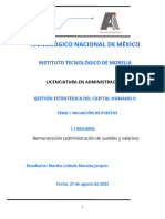 RESUMEN REMUNERACIÓN (Administración de Sueldos y Salarios)