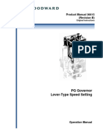 PG Governor Lever-Type Speed Setting: Product Manual 36615 (Revision B)