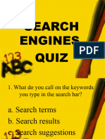 Search Engines Quiz